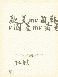 欧美mv日韩mv国产mv黄色封面
