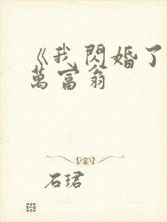 《我闪婚了个亿万富翁封面