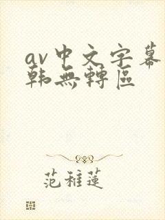 av中文字幕日韩无转区