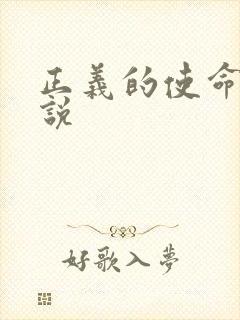 正义的使命 小说