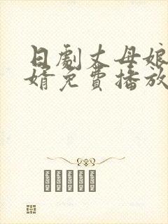 日剧丈母娘和女婿免费播放电视剧在线观看封面