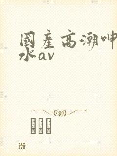 国产高潮呻吟喷水av