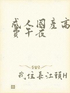 成人国产高清免费午夜