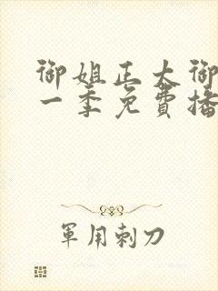 御姐正太御姐第一季免费播动漫