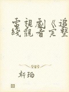 电视剧《追》在线观看完整版免费