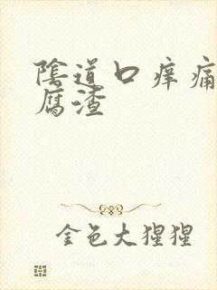 阴道口痒痛有豆腐渣