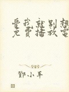 爱我就别想太多免费播放电视剧高清封面