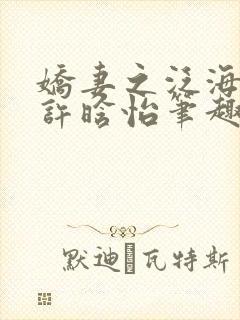 娇妻之泛海之舟许晗怡笔趣阁