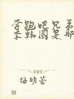 奔跑吧兄弟第一季韩国是哪一期