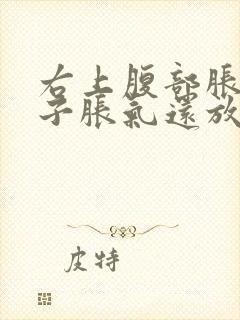 右上腹部胀痛肚子胀气还放屁