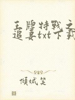 王牌特战之权少追妻txt下载完本