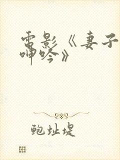 电影《妻子丰满呻吟》封面