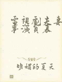 电视剧夫妻那些事演员表