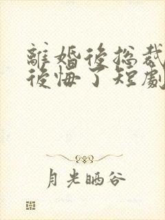 离婚后总裁老婆后悔了短剧视频