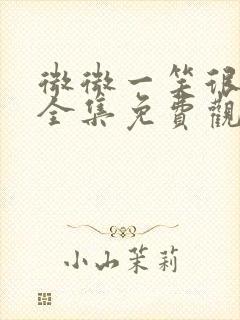 微微一笑很倾城全集免费观看西瓜封面