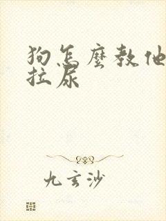 狗怎么教他拉屎拉尿封面