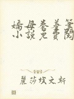 娇母豢养笔趣阁小说免费阅读