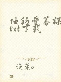 他的爱蓄谋已久txt下载