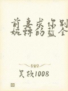 前妻求你别改嫁婉转的蓝全文免费阅读封面