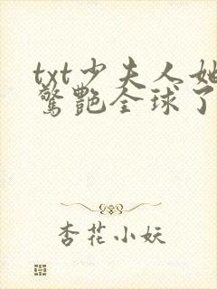 txt少夫人她惊艳全球了封面