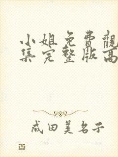 小姐免费观看全集完整版高清电影