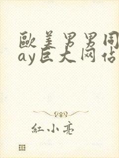 欧美男男同志gay巨大网站