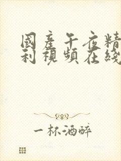 国产午夜精品福利视频在线观看封面