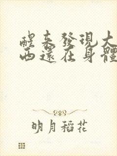 醒来发现大的东西还在身体里封面