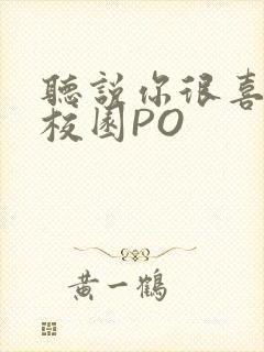 听说你很喜欢我校园PO