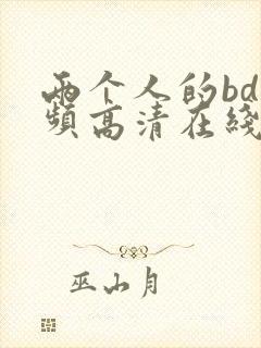 两个人的bd视频高清在线观看