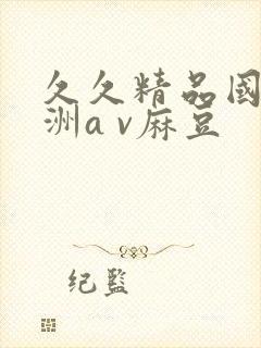 久久精品国产亚洲a v麻豆