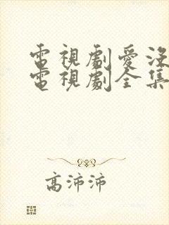 电视剧爱没有错电视剧全集免费观看