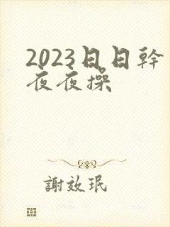 2023日日干夜夜操封面