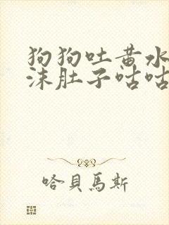 狗狗吐黄水带泡沫肚子咕咕封面