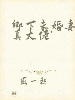 乡下未婚妻竟是真大佬'