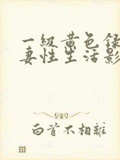 一级黄色录像夫妻性生活影片