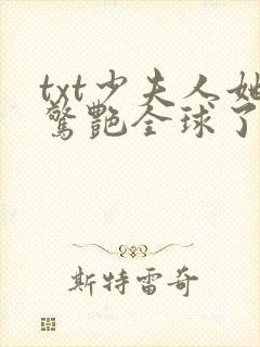 txt少夫人她惊艳全球了下载