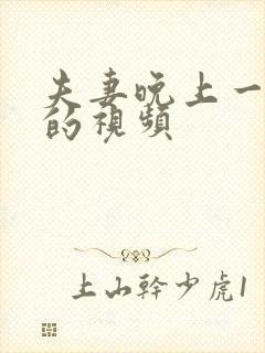 夫妻晚上一起看的视频