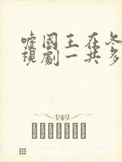 嘘国王在冬眠电视剧一共多少集啊封面