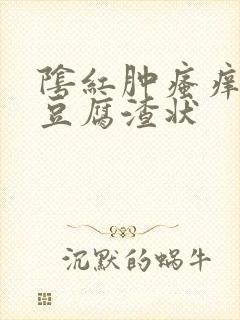 阴红肿瘙痒白带豆腐渣状