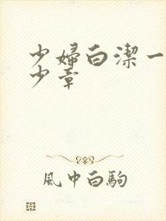 少妇白洁一共多少章