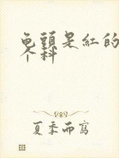 龟头是红的挂哪个科