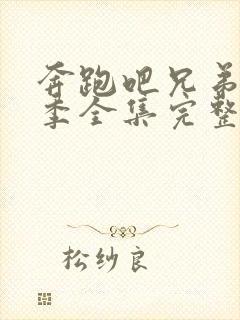 奔跑吧兄弟第二季全集完整版免费封面