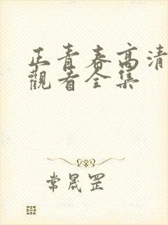 正青春高清免费观看全集