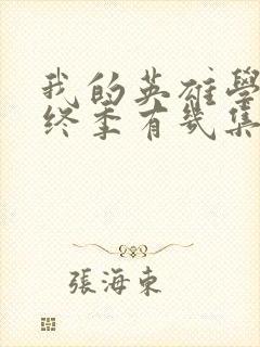 我的英雄学院最终季有几集