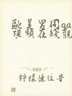 欧美男同gay视频在线观看封面