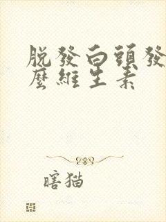 脱发白头发缺什么维生素