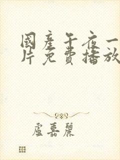 国产午夜一级一片免费播放