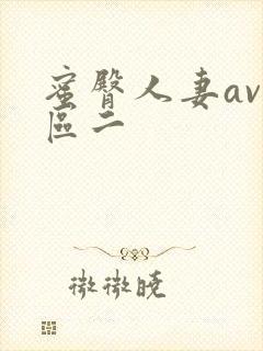 蜜臀人妻av一区二