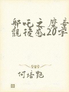 哪吒之魔童降世观后感20字